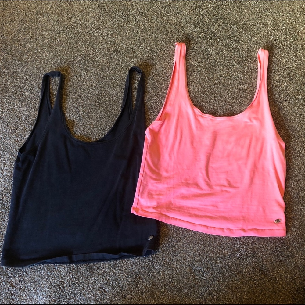 Two American Eagle crop top tank tops.